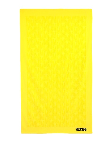 MOSCHINO Beach towel Yellow 100% Cotton