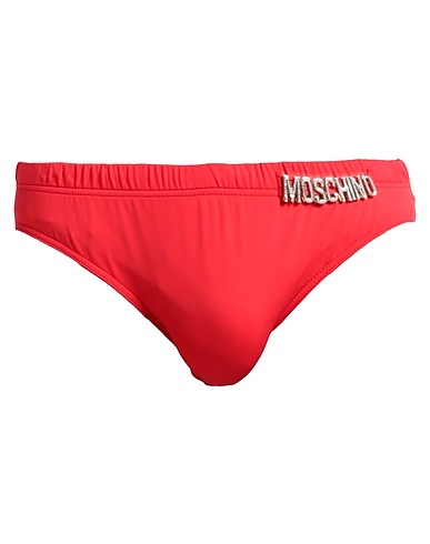 MOSCHINO Swim briefs SWIM Red 87% Polyamide, 13% Elastane