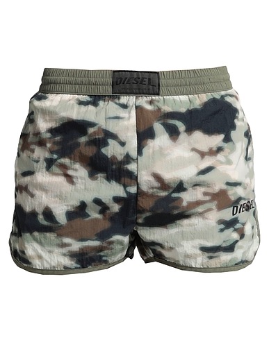 DIESEL Swim shorts Military green 100% Polyamide