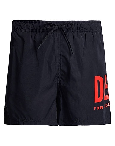 DIESEL Swim shorts Black 100% Polyester