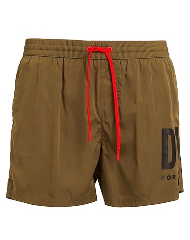DIESEL Swim shorts Military green 100% Polyester