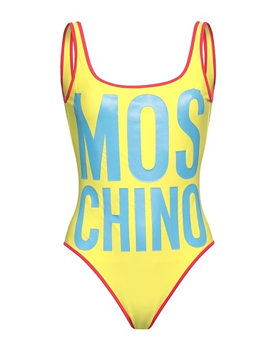 MOSCHINO One-piece swimsuits SWIM Yellow 80% Polyamide, 20% Elastane