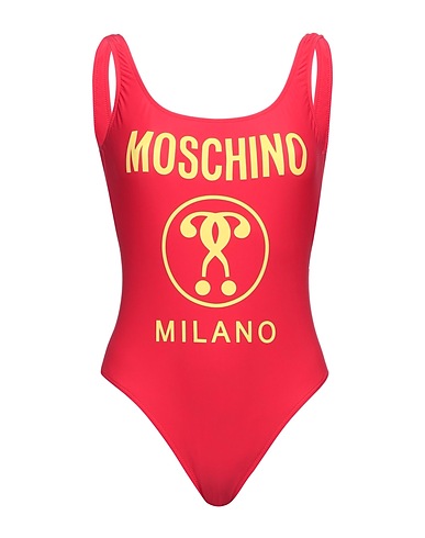 MOSCHINO Costume intero Rosso pomodoro 80% Poliammide, 20% Elastan
