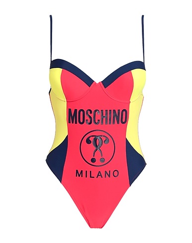 MOSCHINO One-piece swimsuits SWIM Tomato red 80% Polyamide, 20% Elastane