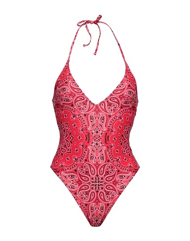MOSCHINO One-piece swimsuits Red 82% Polyester, 18% Elastane