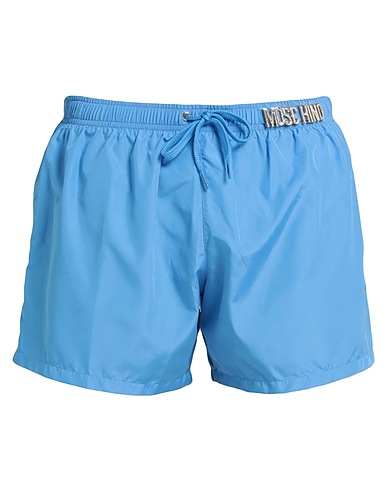 MOSCHINO Swim shorts Light blue 100% Polyester