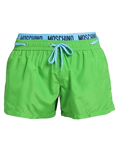 MOSCHINO Swim shorts SWIM Green 100% Polyester, Polyamide, Elastane