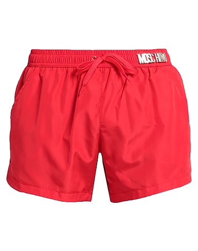 MOSCHINO 水着（ボクサーパンツ） SWIM レッド ポリエステル 100%