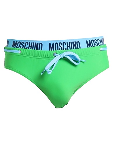 MOSCHINO Swim briefs Green 80% Polyamide, 20% Elastane