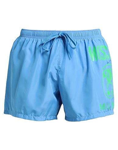 MOSCHINO Swim shorts SWIM Sky blue 100% Polyester