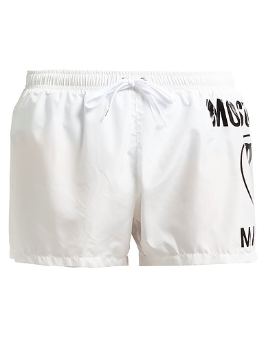 MOSCHINO Μαγιό βερμούδα SWIM Λευκό 100% Πολυεστέρας
