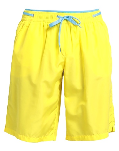 MOSCHINO Boxer mare SWIM Giallo 100% Poliestere, Poliammide, Elastan