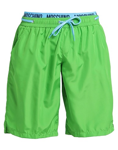MOSCHINO Boxer mare SWIM Verde 100% Poliestere, Poliammide, Elastan