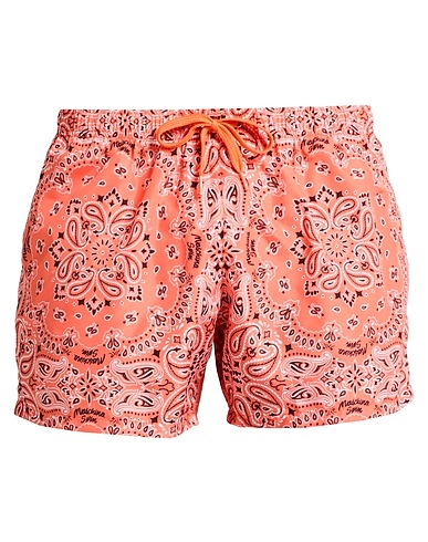 MOSCHINO Swim shorts SWIM Orange 100% Polyester