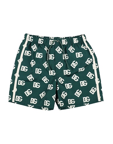 DOLCE&GABBANA Swim shorts Dark green 100% Polyester