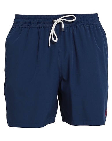 POLO RALPH LAUREN Swim shorts Navy blue 90% Recycled polyester, 10% Elastane