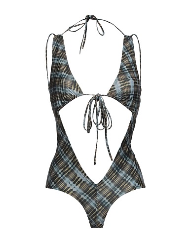 KNWLS One-piece swimsuits Khaki 78% Recycled polyester, 22% Elastane