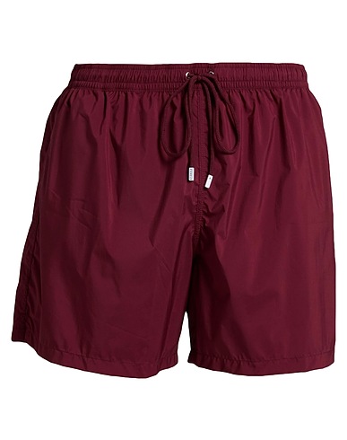 FEDELI Swim shorts Burgundy 100% Polyester