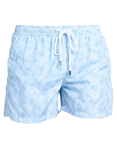 FEDELI Swim shorts Sky blue 100% Polyester