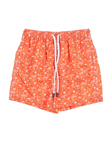 FEDELI Swim shorts Orange 100% Polyester