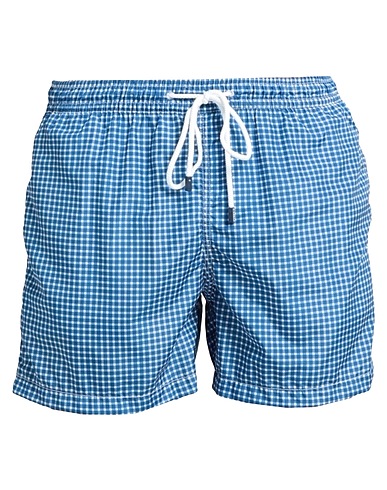 FEDELI Swim shorts Azure 100% Recycled polyester