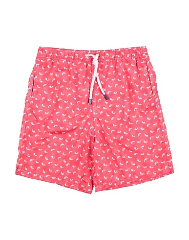 FEDELI Swim shorts Coral 100% Polyester