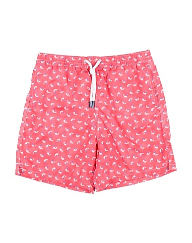 FEDELI Swim shorts Coral 100% Polyester