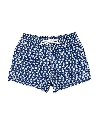 FEDELI Swim shorts Navy blue 100% Polyester