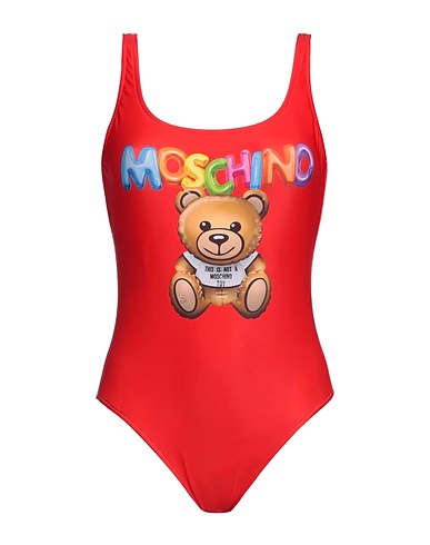 MOSCHINO One-piece swimsuits Red 82% Polyester, 18% Elastane
