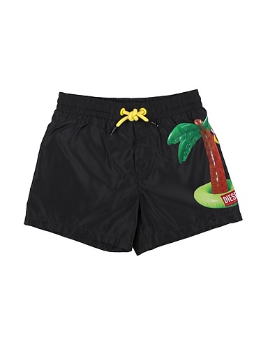 DIESEL Swim shorts Black 100% Polyester