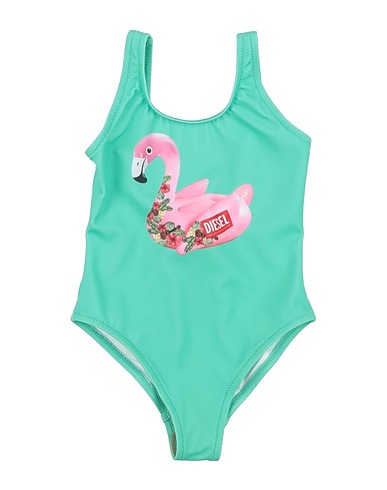 DIESEL Costume intero Verde 82% Poliestere, 18% Elastan