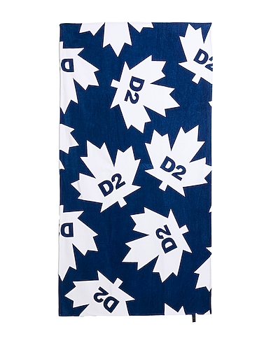 DSQUARED2 Beach towel Navy blue 100% Cotton