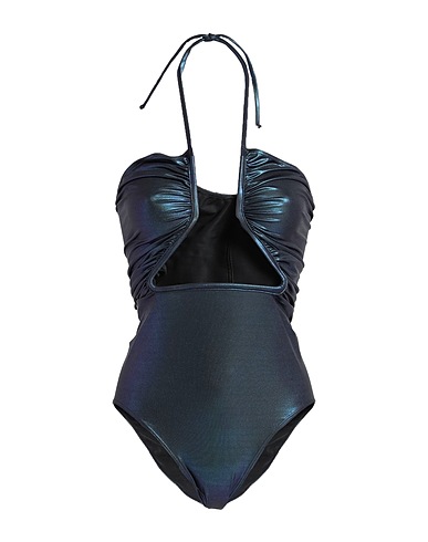 RICK OWENS One-piece swimsuits Midnight blue 96% Polyester, 4% Elastane