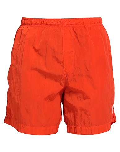 C.P. COMPANY Swim shorts Orange 100% Polyamide, Cotton