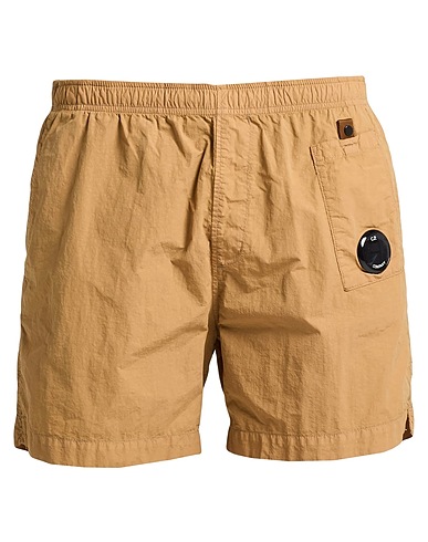 C.P. COMPANY Swim shorts Sand 100% Polyamide, Cotton