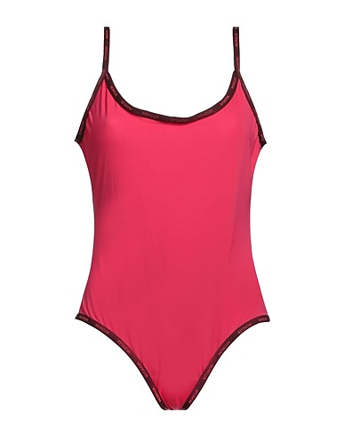 MONCLER One-piece swimsuits Magenta 83% Polyamide, 17% Elastane