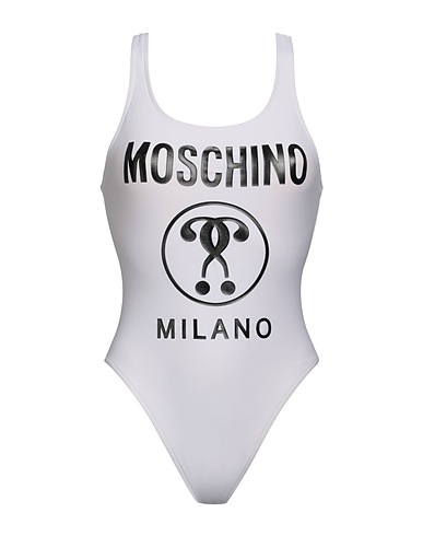 MOSCHINO One-piece swimsuits SWIM White 80% Polyamide, 20% Elastane