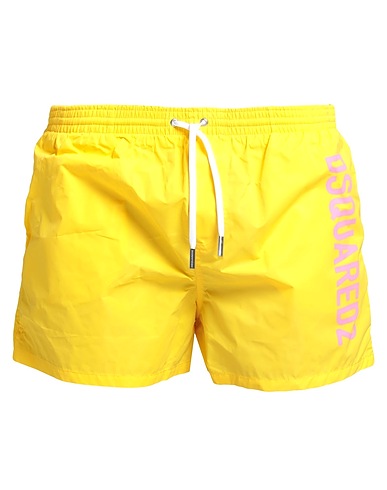 DSQUARED2 Swim shorts Yellow 100% Polyamide