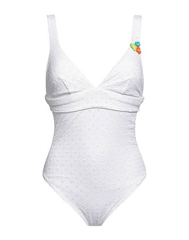 VERDISSIMA One-piece swimsuits White 85% Polyamide, 15% Elastane
