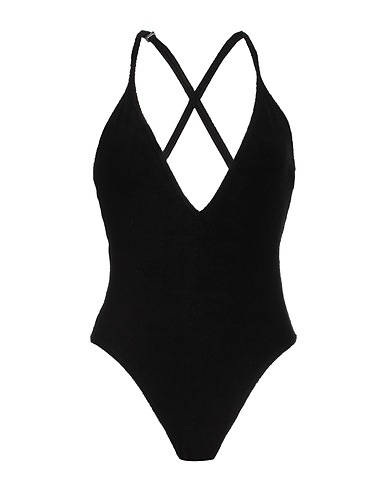 THE ATTICO Maillot une pièce Noir 85% Coton, 15% Polyamide