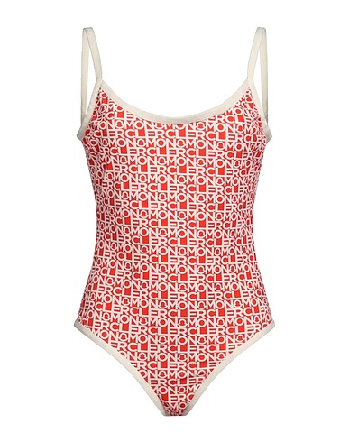 MONCLER One-piece swimsuits Red 83% Polyamide, 17% Elastane