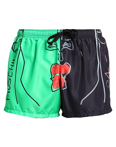 MOSCHINO Swim shorts Green 100% Polyester
