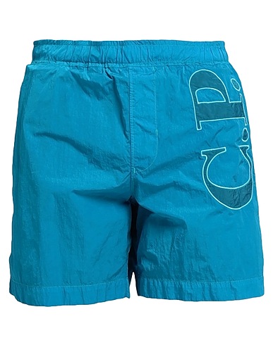 C.P. COMPANY Swim shorts Deep teal 100% Polyamide, Cotton
