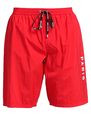BALMAIN Boxer mare Rosso 100% Poliammide