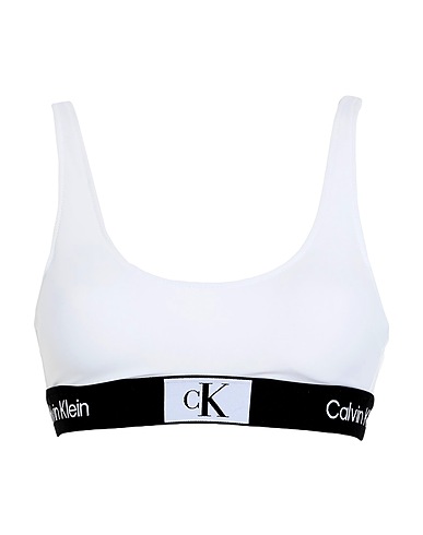 CALVIN KLEIN Μπικίνι Λευκό 80% Πολυαμίδη, 20% Ελαστάνη