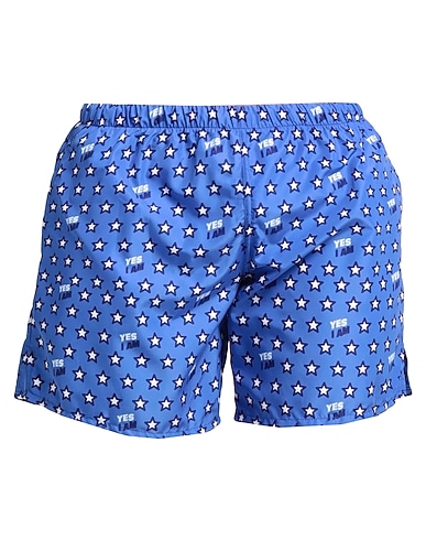 YES I AM by CRISTIANO RINALDI Swim shorts Blue 100% Polyester