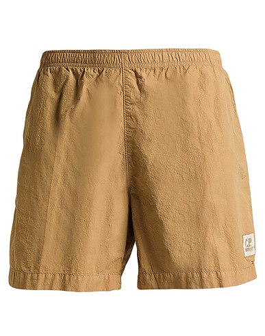 C.P. COMPANY Swim shorts Camel 100% Polyamide, Cotton