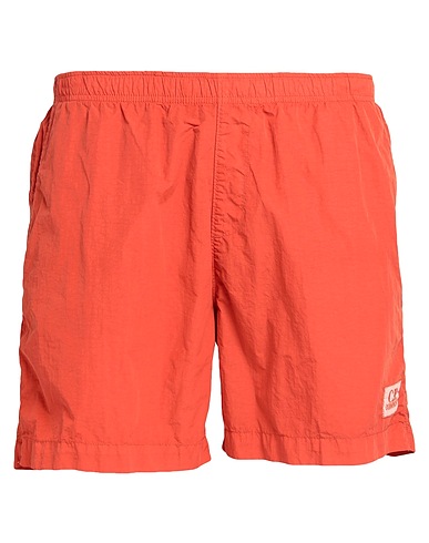 C.P. COMPANY Swim shorts Orange 100% Polyamide, Cotton