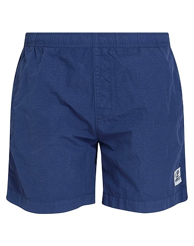 C.P. COMPANY Swim shorts Navy blue 100% Polyamide, Cotton