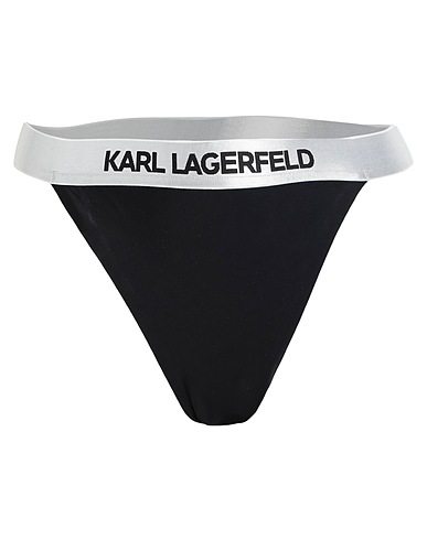 KARL LAGERFELD Bikini Schwarz 78% Recyceltes Polyamid, 22% Elastan